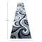 Flash Furniture Gray 3' x 16' Modern Plush Abstract Area Rug KP-RG952-316-GY-GG - alternate 5